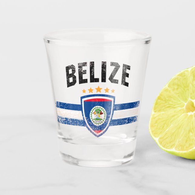 Belize                                             shot glass (Front)