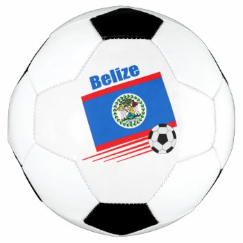 Belize Soccer Team  Soccer Ball by worldwidesoccer at Zazzle