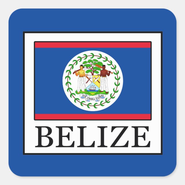 Belize Square Sticker (Front)