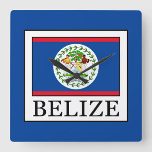 Belize Square Wall Clock