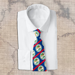 Belize Ties, fashion Belizean Flag, business Neck Tie