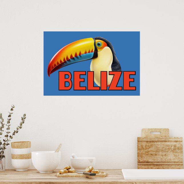 BELIZE Toucan Poster (Kitchen)