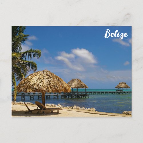 Belize Tropical Beach Ambergris Caye Postcard
