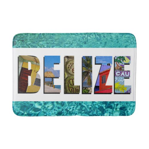 Belize Tropical Beach Blue Ocean Travel Photo Bath Mat