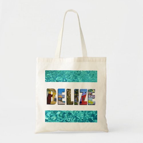 Belize Tropical Beach Blue Ocean Travel Photos Tote Bag