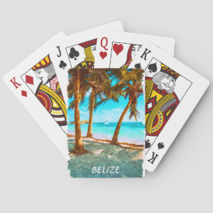 Belize Tropical Beach Poker Cards