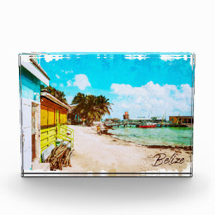 Belize Tropical Paradise Travel Photo Block