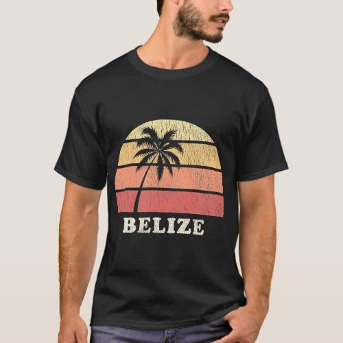 Belize Vintage 70s Retro Throwback Design T_Shirt