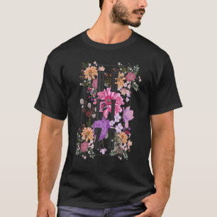 Belize Vintage Flowers Floral Tropical Vacation T-Shirt
