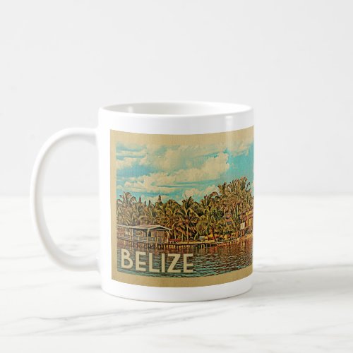 Belize Vintage Travel Coffee Mug