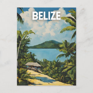 Belize Vintage Travel Poster Postcard