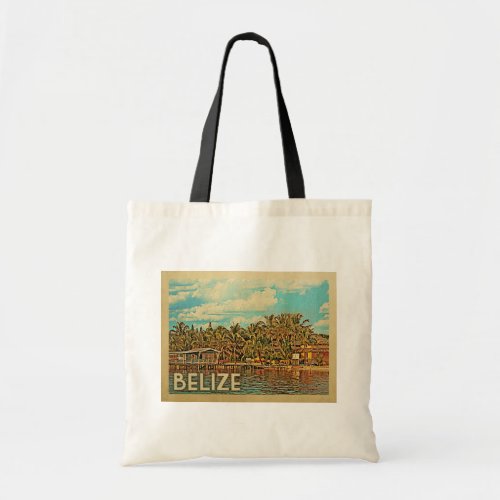 Belize Vintage Travel Tote Bag