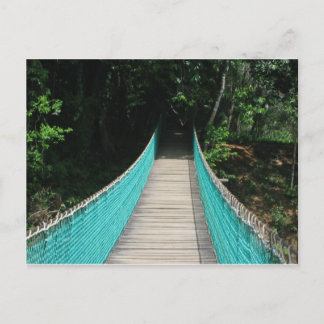 Belize Wooden Bridge Postcard