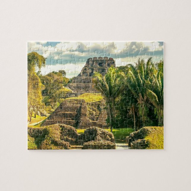 Belize Xunantunich stylized Jigsaw Puzzle (Horizontal)
