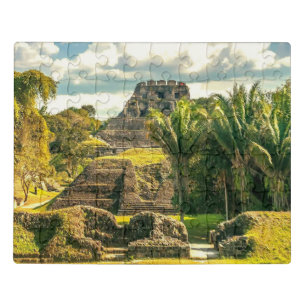 Belize Xunantunich stylized Jigsaw Puzzle