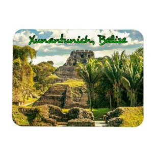 Belize Xunantunich stylized Magnet
