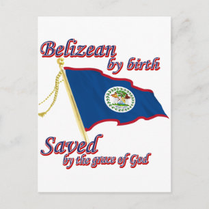 Belizean by birth saved by the grace of God Postcard
