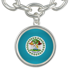 Belizean coat of arms charm bracelet