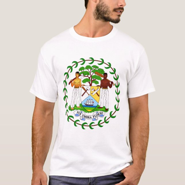 Belizean coat of arms T-Shirt (Front)