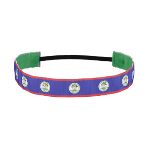 Belizean Flag Athletic Headband