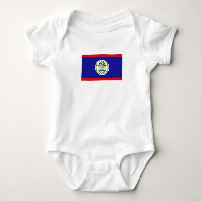 Belizean Flag Baby Bodysuit (Front)