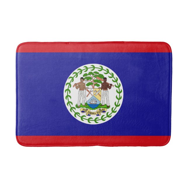 Belizean Flag Bath Mat (Front)