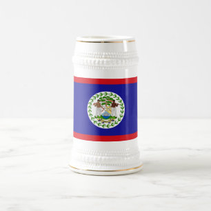 Belizean Flag Beer Stein