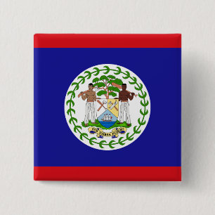 Belizean Flag Button
