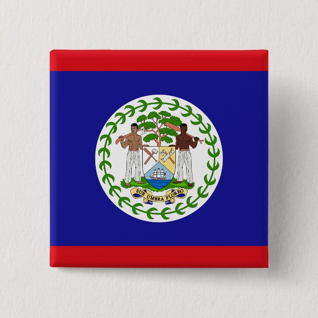 Belizean Flag Button (Front)