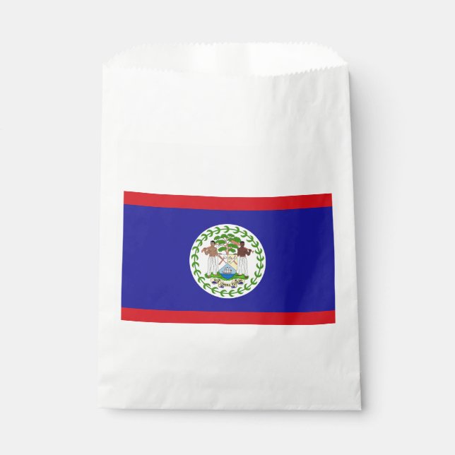 Belizean Flag Favor Bag (Front)
