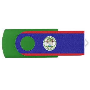Belizean Flag Flash Drive