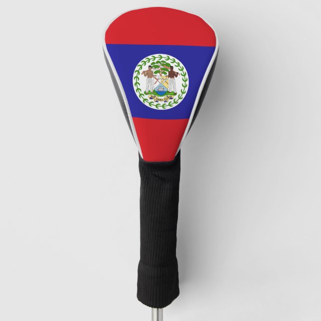 Belizean Flag Golf Head Cover (Front)