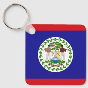 Belizean Flag Keychain