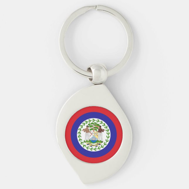 Belizean Flag Keychain (Front)