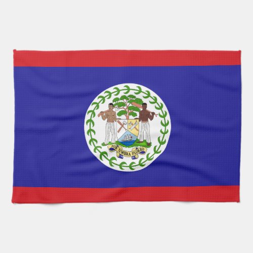 Belizean Flag Kitchen Towel