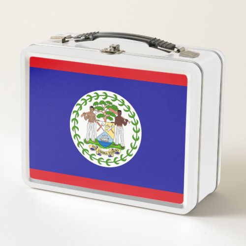 Belizean Flag Metal Lunch Box