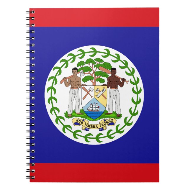 Belizean Flag Notebook (Front)