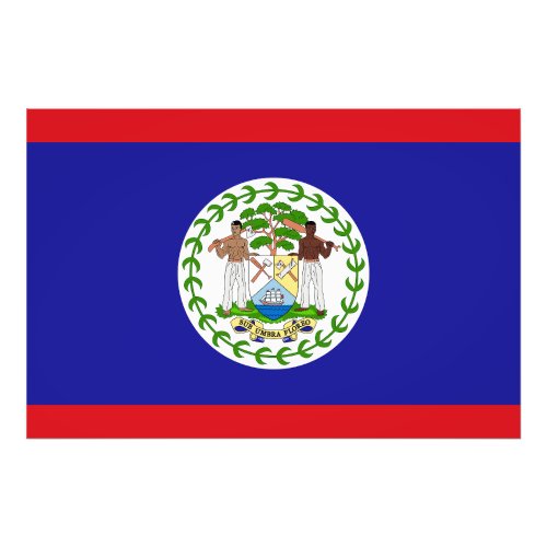 Belizean Flag Photo Print