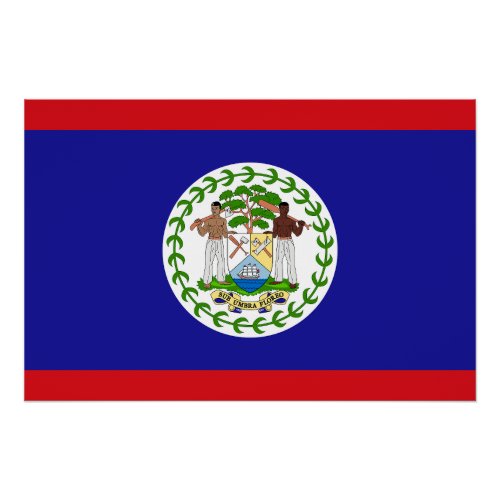 Belizean Flag Poster