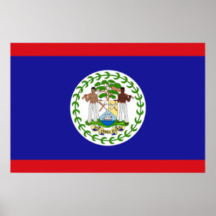 Belizean Flag Poster