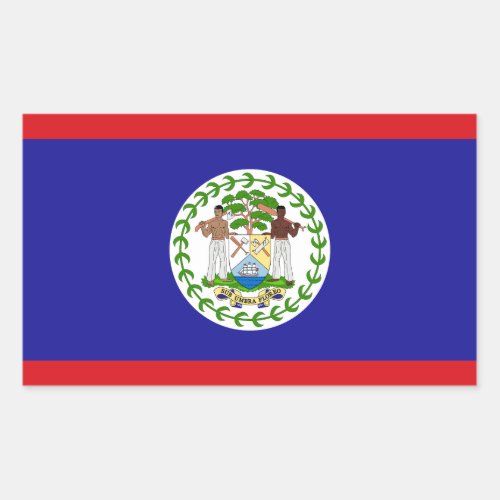 Belizean Flag Rectangular Sticker