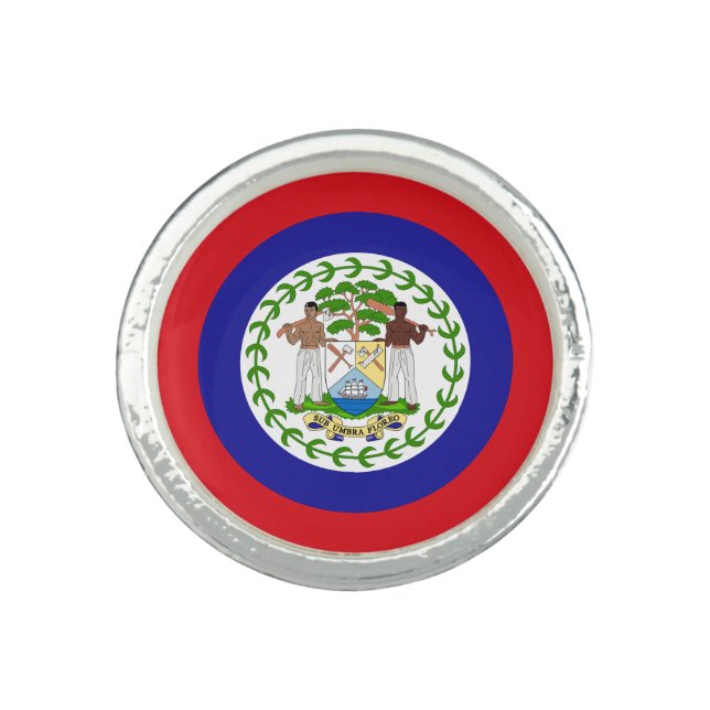 Belizean Flag Ring (Front)