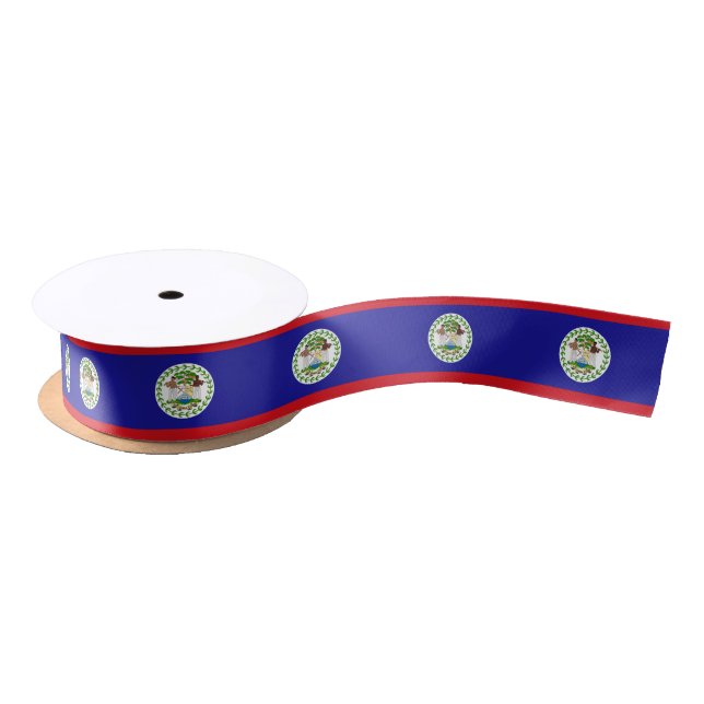 Belizean Flag Satin Ribbon (Spool)