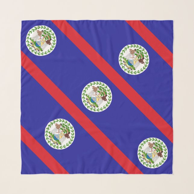 Belizean Flag Scarf (Front)