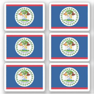Belizean flag sticker