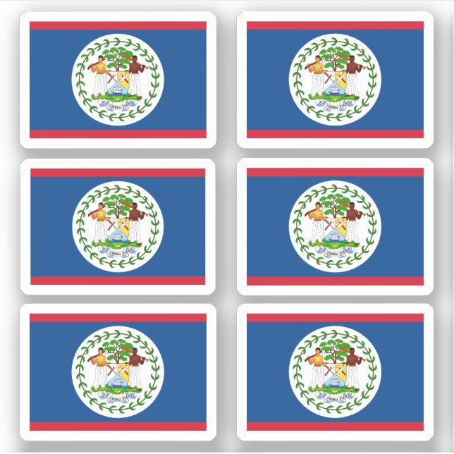 Belizean flag sticker (Front)