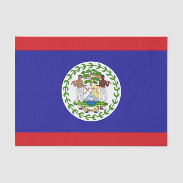 Belizean Flag Tissue Paper (Front)