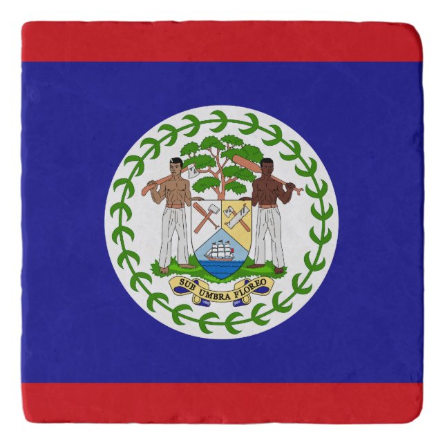 Belizean Flag Trivet (Front)