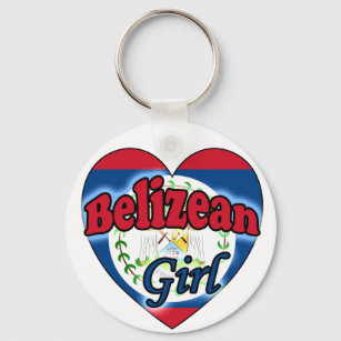 Belizean Girl Keychain