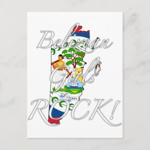 Belizean Girls Rock! Postcard